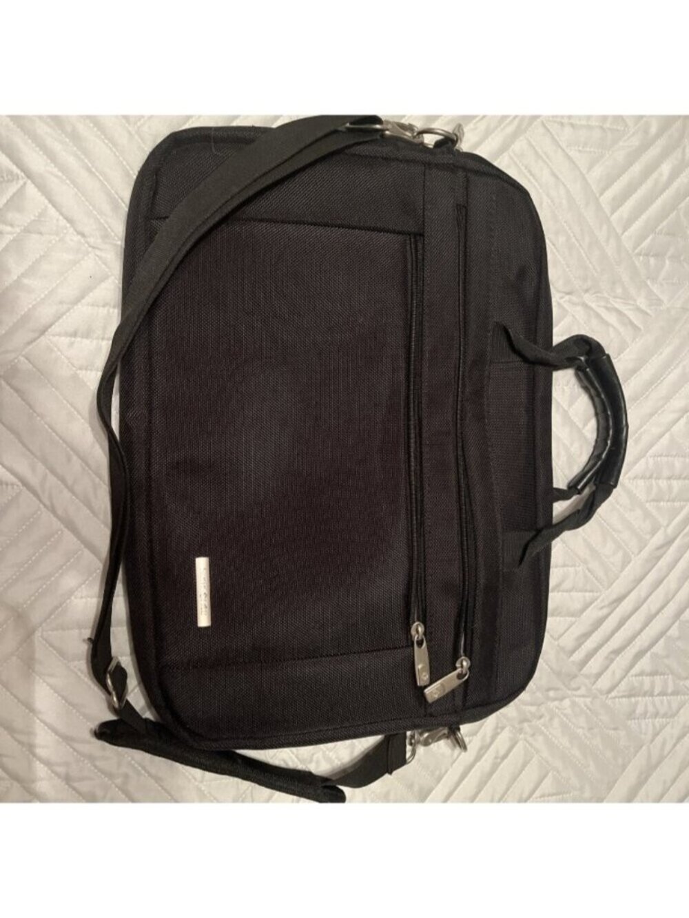 samsonite classic laptop slim briefcase black Travel Business Bag 16" x 2" x 12"